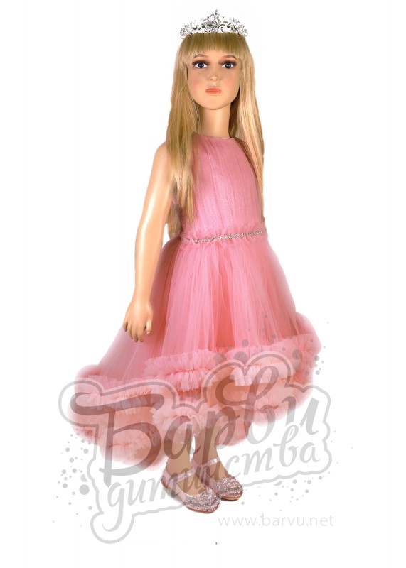 Плаття святкове - 003 (рожеве)